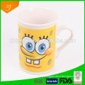 ceramic tall mug with cartoon design, promotional ceramic mug, cheap mugs